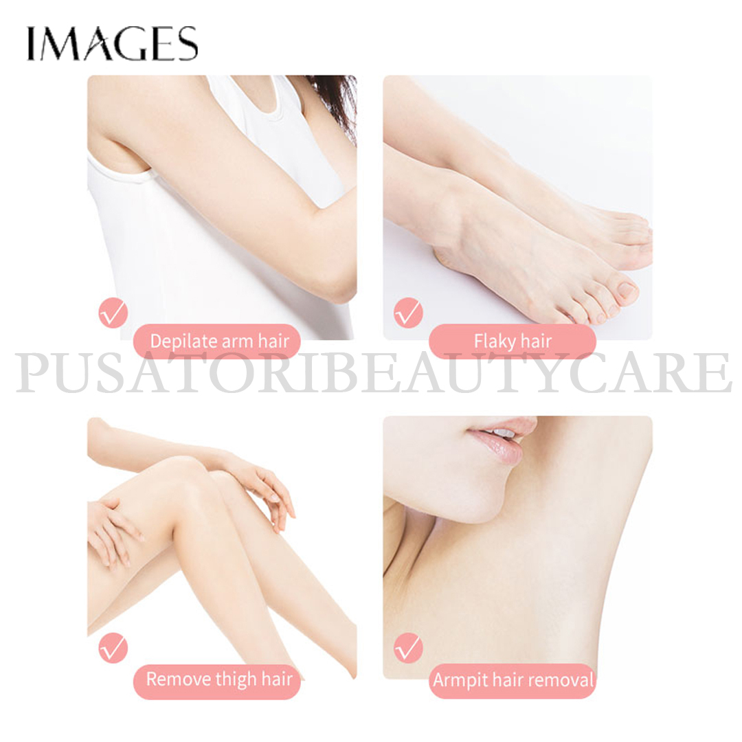 IMAGES Silky Hair Removal Cream Perontok Bulu Kumis Ketiak Kaki 60g