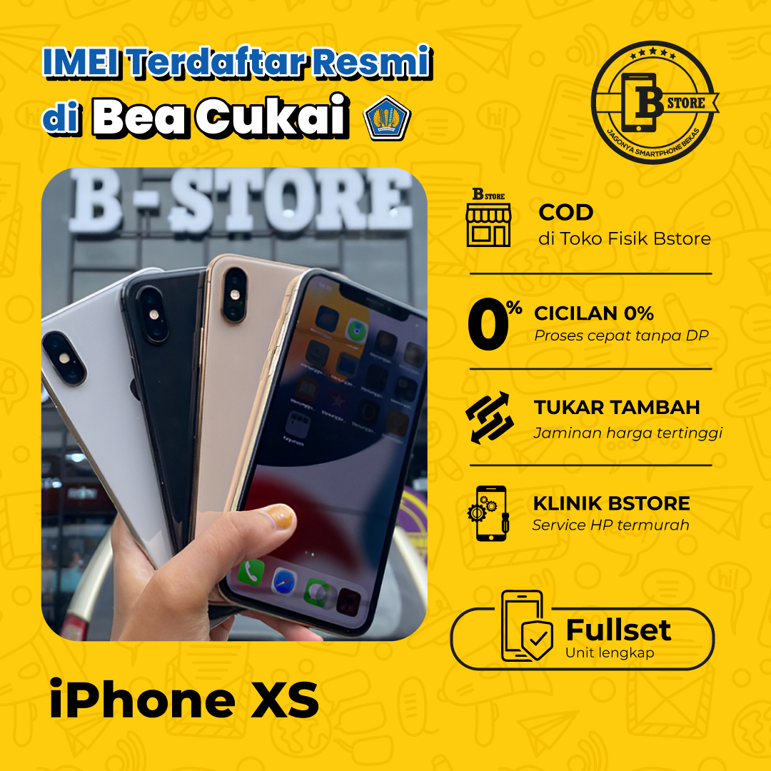 iPhone XS 256GB - Apple - Fullset - 256 GB - IMEI TERDAFTAR BEACUKAI