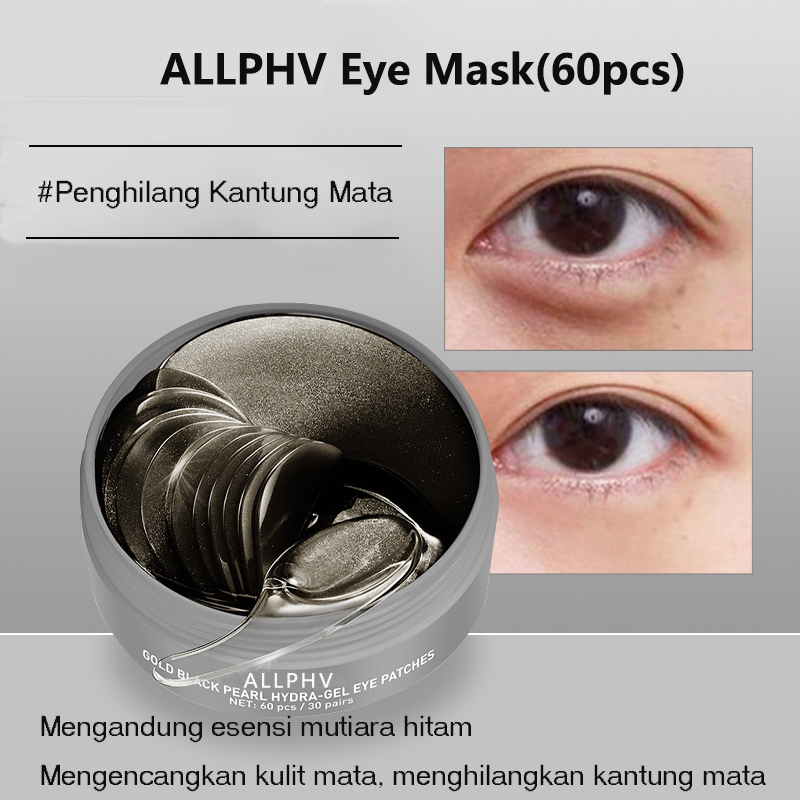 【60Pcs】ALLPHV Masker Mata Panda Eye Patch Collagen Vitamin C Retinol Anti Aging Masker Mata Bioaqua Kantung Mata