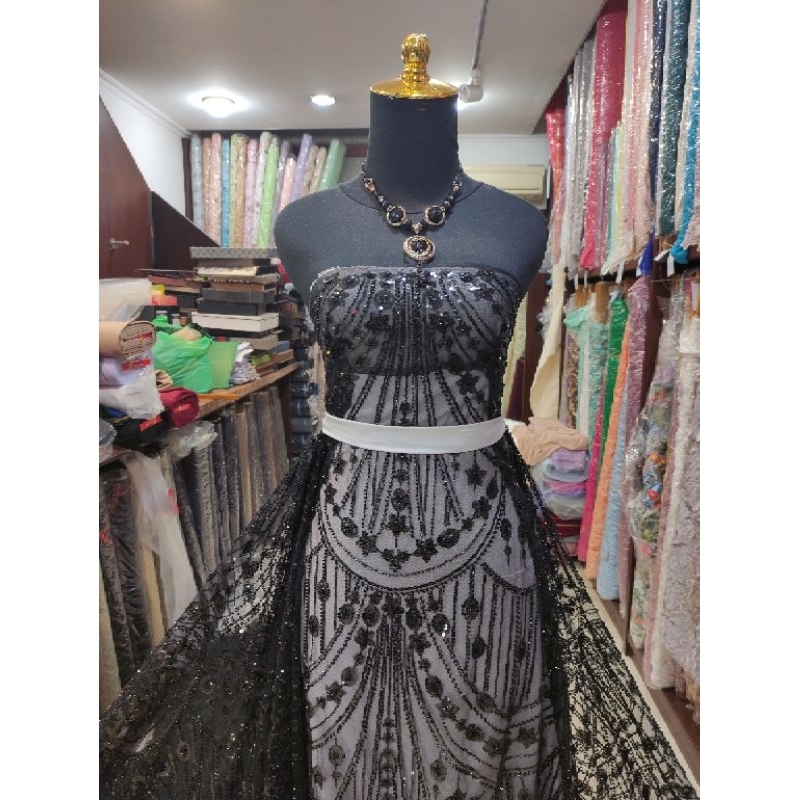 Kain Tile Ziad Nakad Sequin Dress Sapto Payet Varian