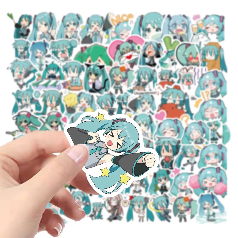 HM002 – Sticker / Stiker Anime Jepang Hatsune Miku Vocaloid