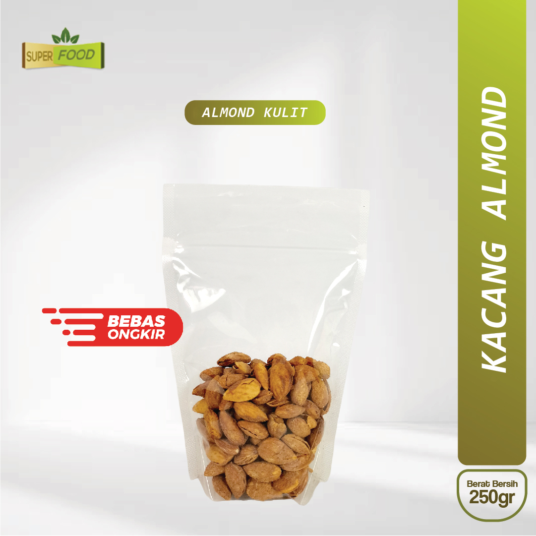 

Kacang Almond Kulit Rasa Susu 250gr