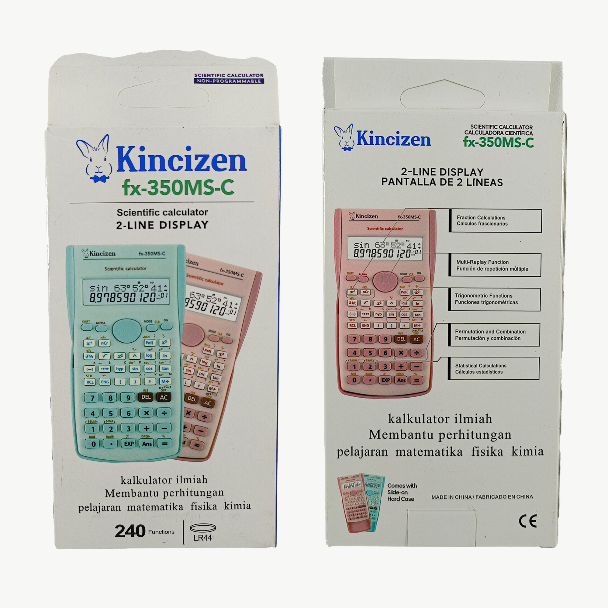 Kalkulator Scientific 240 Functions Calculator Kincizen FX-350MS-C