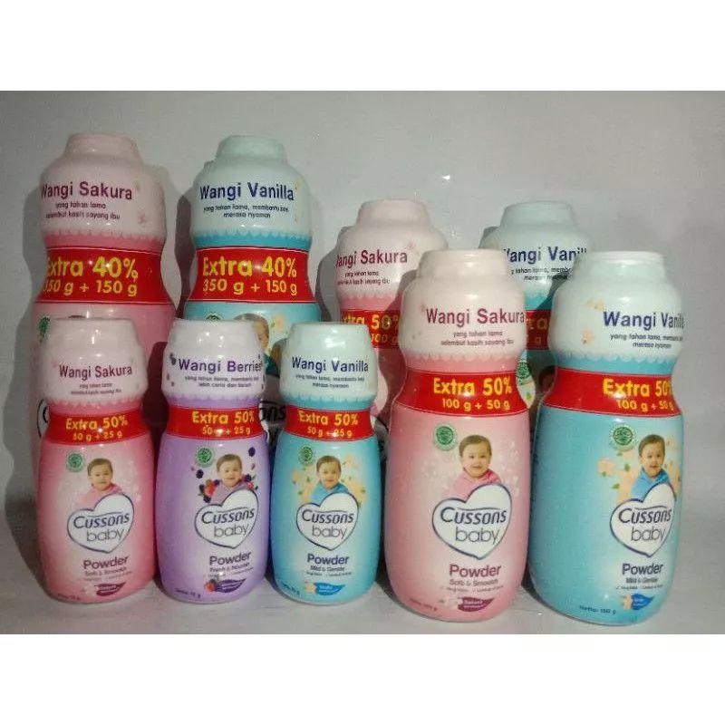 CUSSONS BABY POWDER 300 gram, 150 gram Bedak Bayi Bedak Tabur Ex Kado