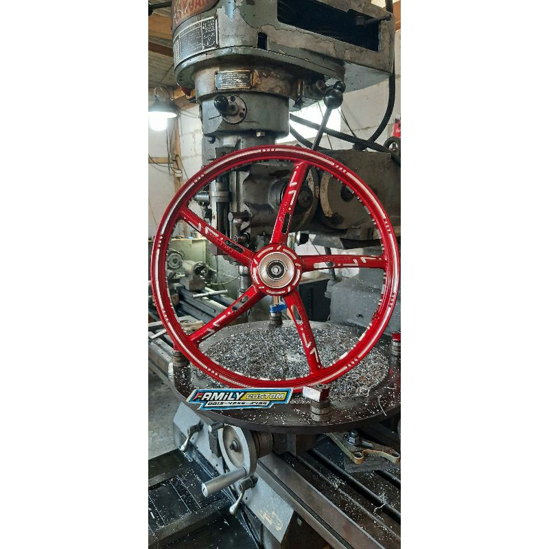 Velg RCB depan original custom bubut slot ring 17 ukuran 120 MERAH/BLUE/HITAM/PING/HIJAU/UNGU/GOLD
