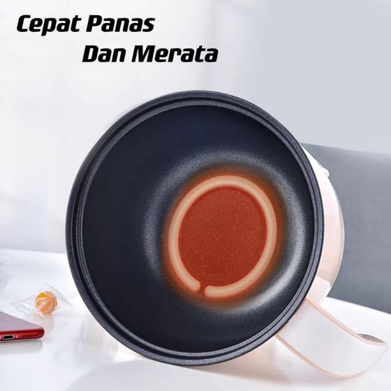 Panci Listrik Mie Nasi Ada Kukusan Gagang Anti Panas Hotpot