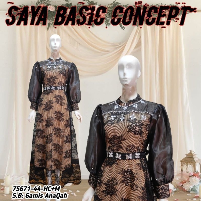 GAMIS ANAQAH SAYA BASIC [ POTONGAN 1 PCS ]