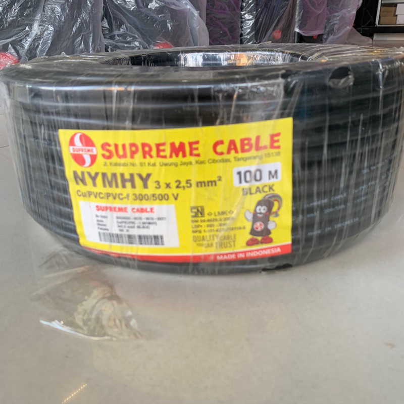 Kabel listrik Supreme 3x2,5mm2 per Roll