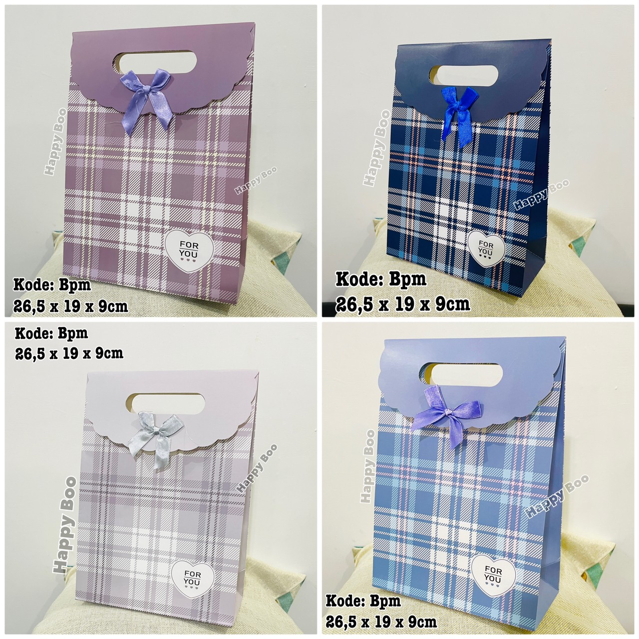 bag kado paper bag kado goodie bag tas kertas gift bag tutup pita bpm medium sedang 26,5x19x9 cm tas kado bag kado tutup bag pita import tebal