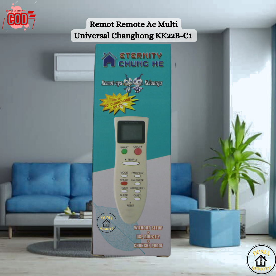 Remot Remote AC CHANGHONG Multi KK22B-C1