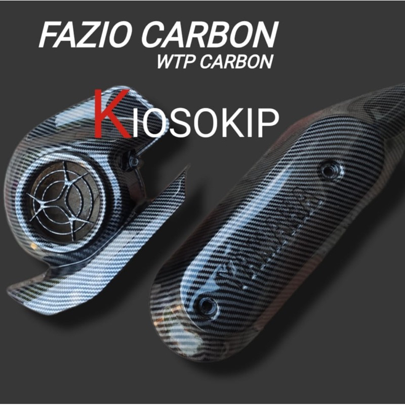 JLK (COD) Fazzio carbon wtp kipas Fazzio carbon cover knalpot Fazzio carbon Termurah Terlaris
