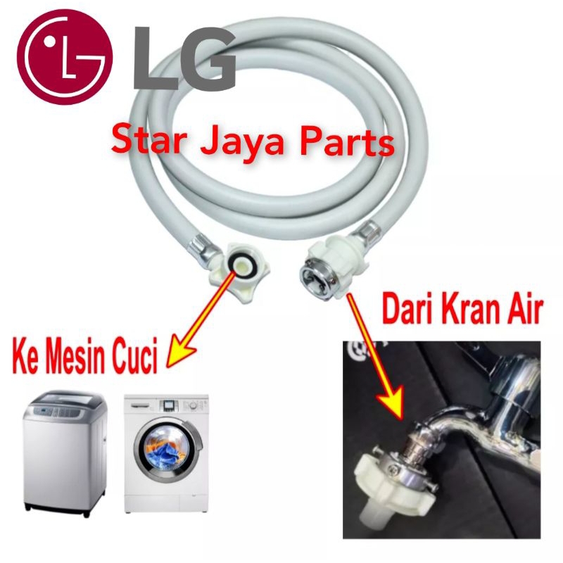 Selang Water Inlet Mesin cuci LG 1 Tabung / selang air masuk 1 tabung