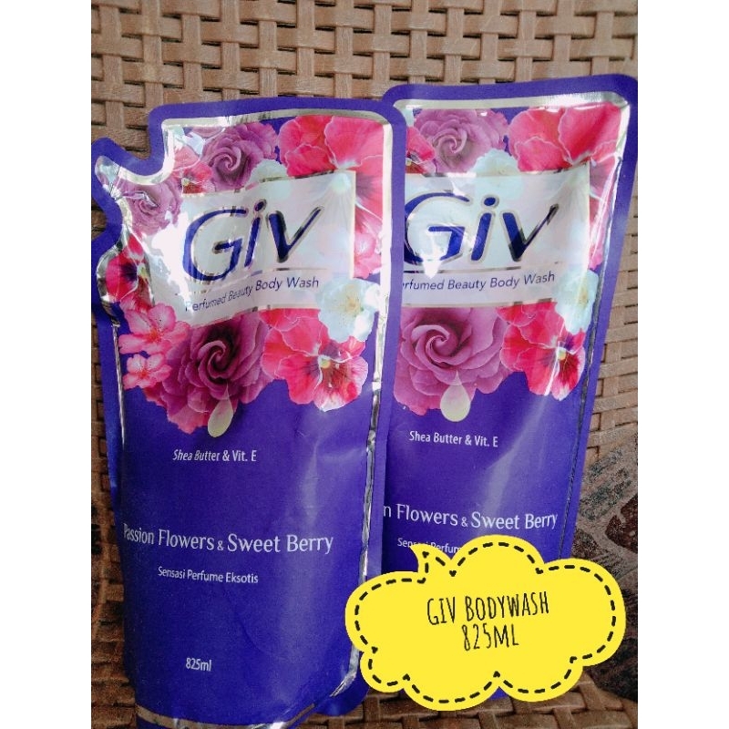 Giv bodywash 825ml / giv body wash refill / giv jumbo / sabun cair giv / sabun cair isi ulang giv/ s