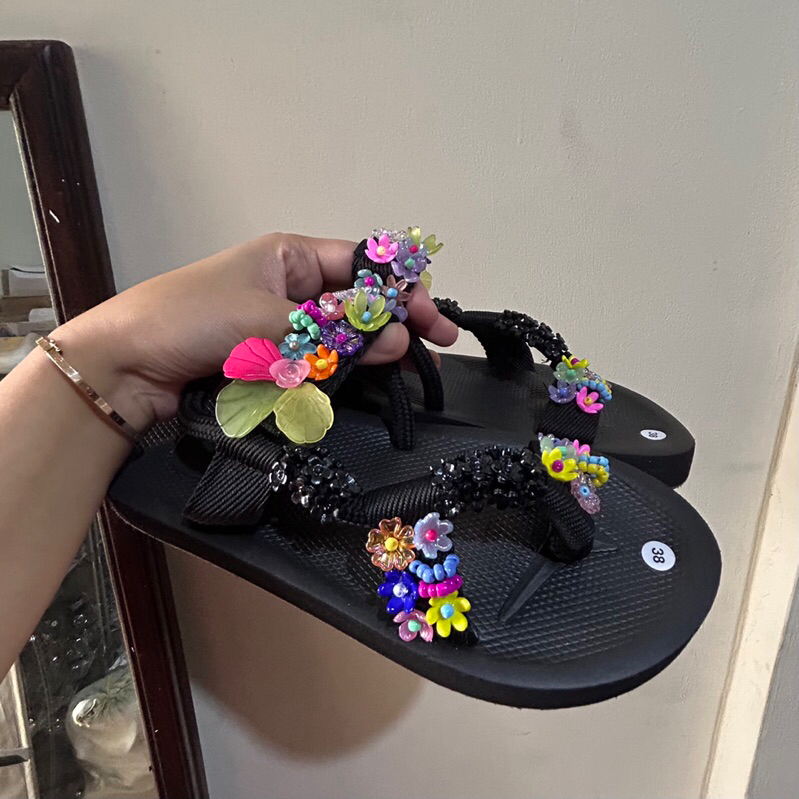 Odelia (Beads Sandal - Sandal Mote/Manik Wanita)