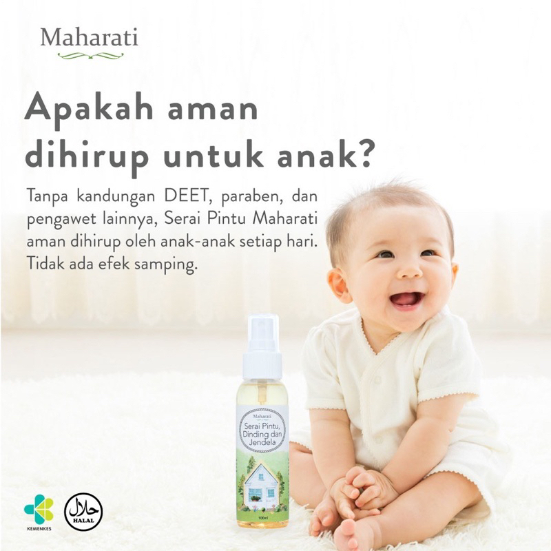 Maharati Serai Anti Nyamuk Spray Jendela Pintu Dinding Penolak Nyamuk Alami Natural Furniture Ruangan