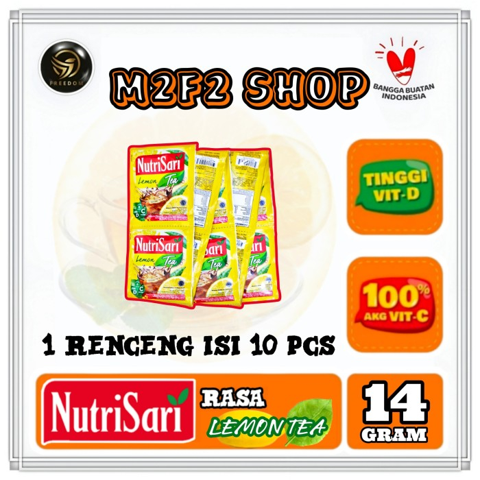 

NutriSari Minuman Serbuk Rasa Lemon Tea Sachet - 14 gr (Kemasan 1 Renceng)