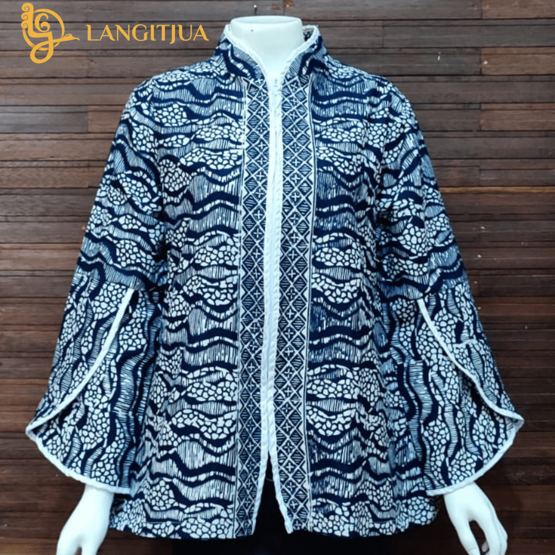 SAMITHA 01 BLUS BATIK ATASAN BAJU KERJA | BLOUSE LENGAN TULIP - LANGITJUA BATIK SOLO