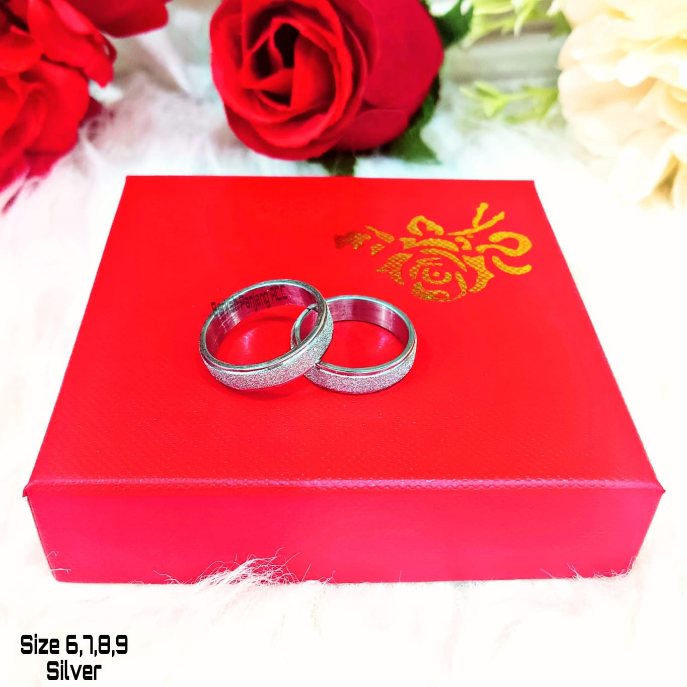 Cincin Dewasa Cople Terbaru Titanium Stainless Steel Simple Kekinian Elegant Anti Karat Anti Luntur