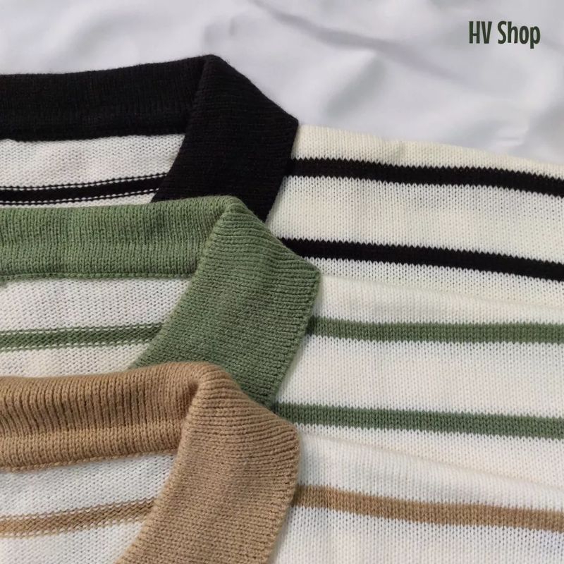 ALEXA SWEATER KNIT / SWEATER RAJUT ALEXA / SWEATER WANITA RAJUT / SWEATER ALEXA STRIPE