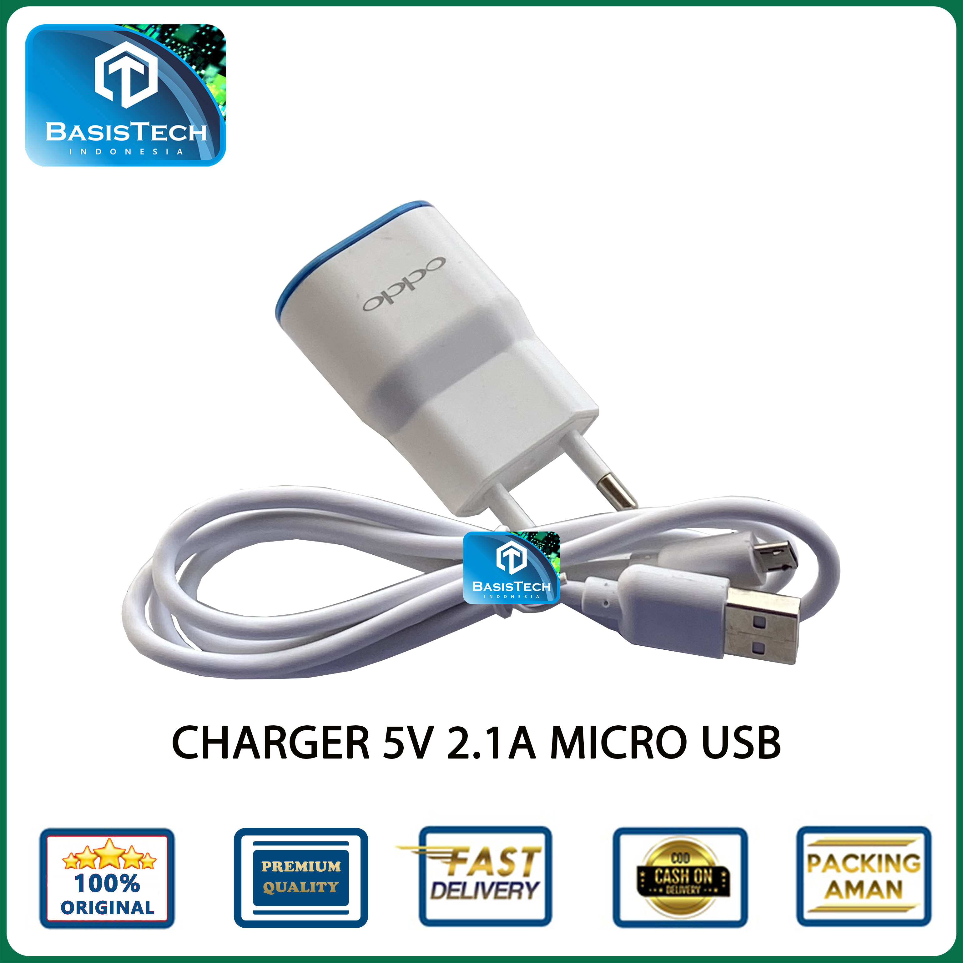 CHARGER MICRO USB V8 2.1A AUTO ID FAST CHARGING BTJ-050 ORIGINAL QUALITY