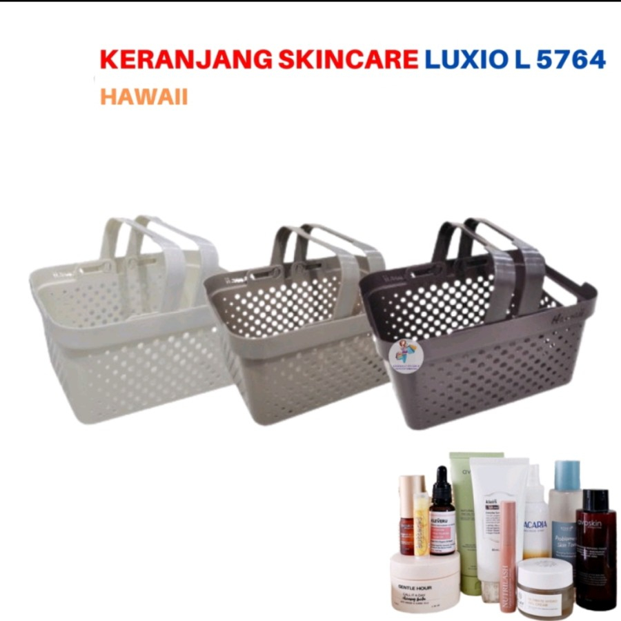 keranjang plastik - keranjang basket serbaguna LUXIO (L) 5764 hawai