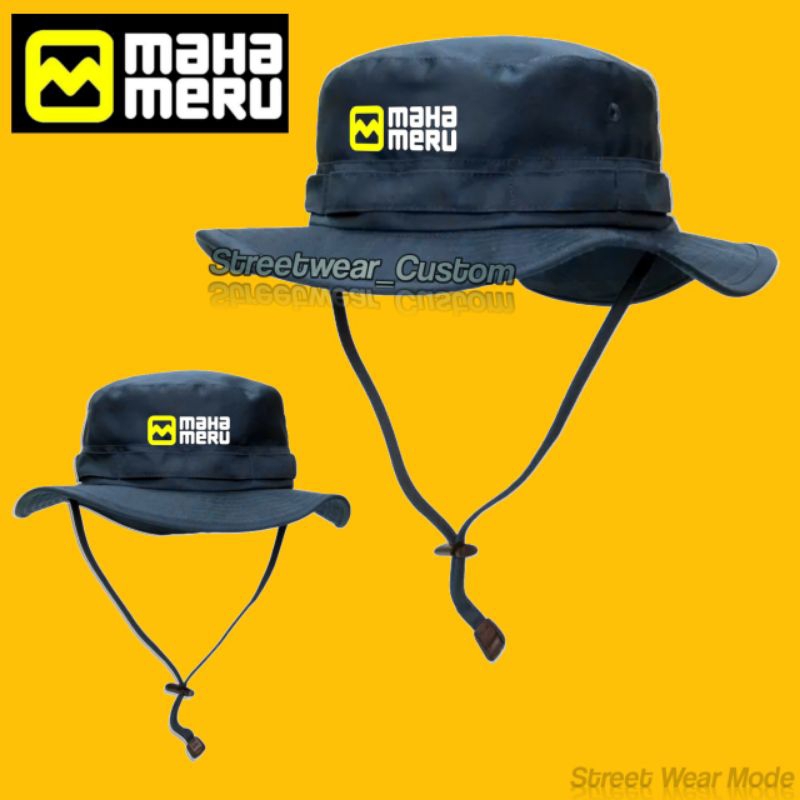 Topi Rimba Premium/Topi Gunung Outdoor/Jungle Hat Pria Wanita Lokal/MAHAMERU SURVIVAL SOUL