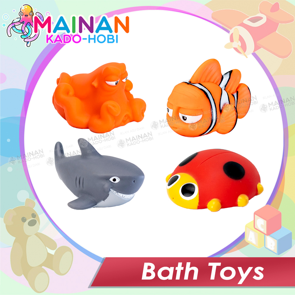 HADIAH MAINAN MANDI ANAK BATH TOYS KARAKTER SEA ANIMAL