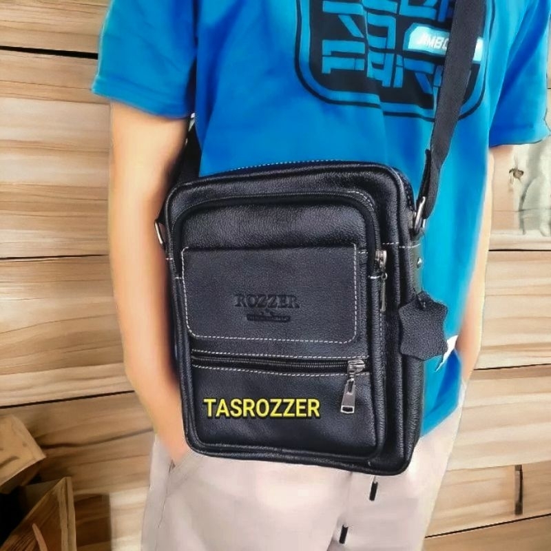 Tas selempang kulit pria 100% original garut tahan api