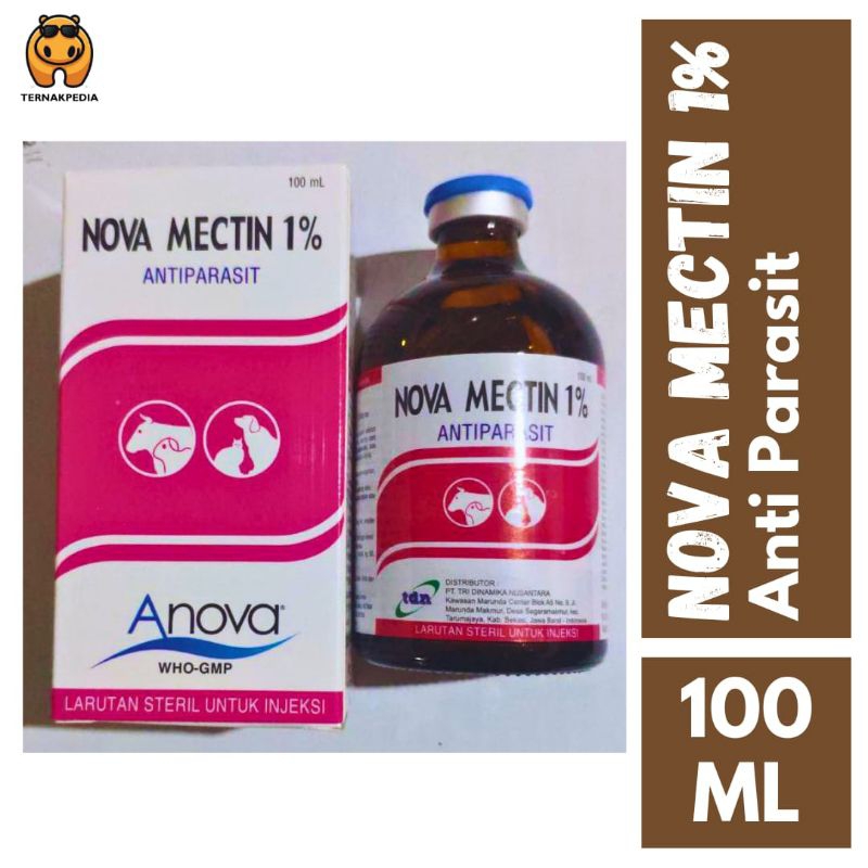 Nova Mectin 100ml - Mectin by ANOVA - ivermectin 100ml - Obat Hewan Ternak