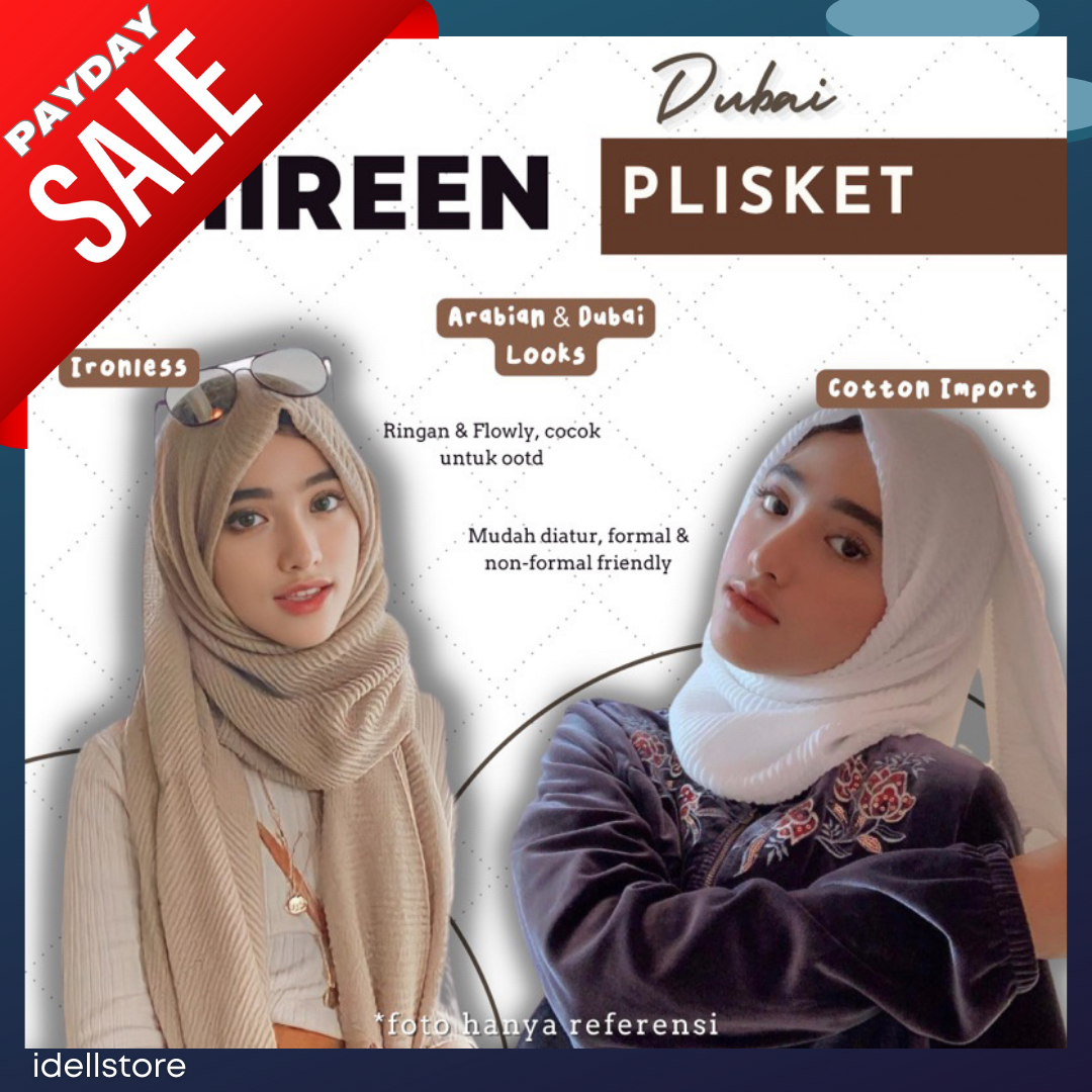 [BUY 1 GET 1] 11-15 November 2023 • Shireen Dubai Shawl Plisket • Pashmina Cotton Dubai plisket premium lembut hijab ala shireeenz • Hijab Dubai Ironless Tanpa setrika • Pashmina Unik Termurah Premium