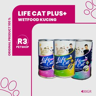 Life cat plus 400gr makanan basah kucing (grab gosend)