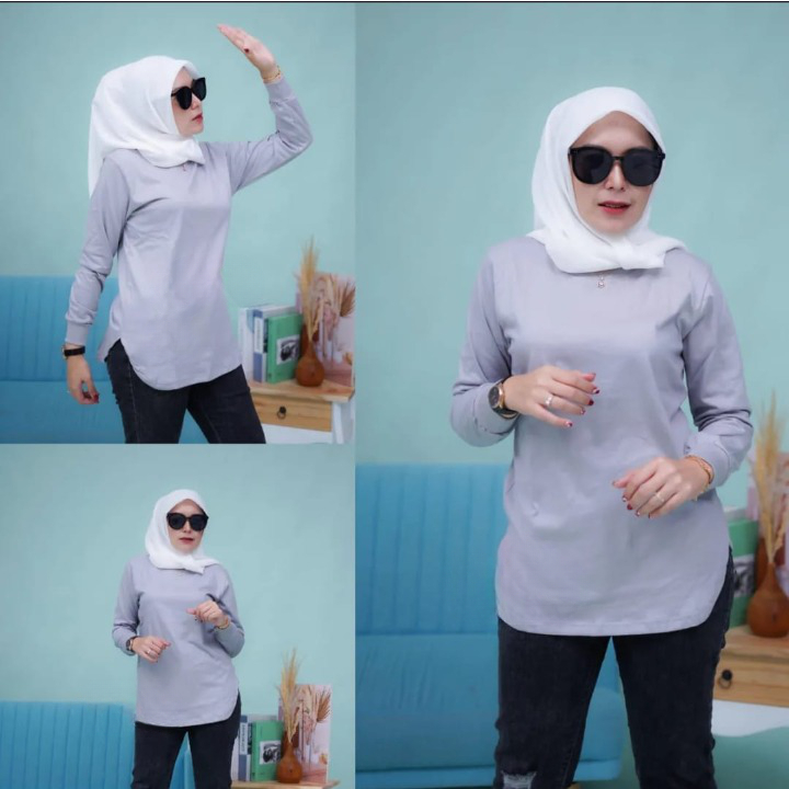 Kaos Oval Wanita Motif Bawah Oval Six Diary terbaru 2023/Kaos Polos Wanita/Pakaian Wanita Polos/Fashion Wanita/Hijab Style