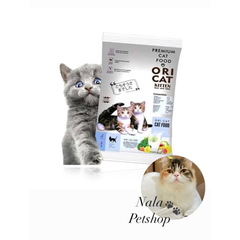 Ori Cat KITTEN 500gr Hair & Skin / Makanan Kucing Kering / Baim Wong