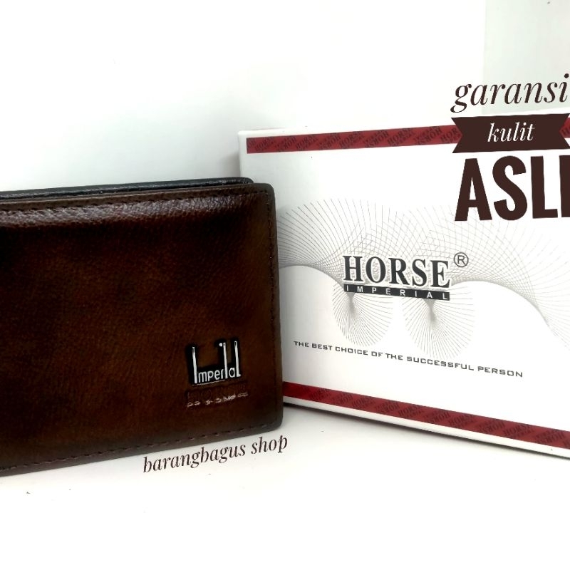 dompet kulit asli pria Import original imperial horse ukuran mini
