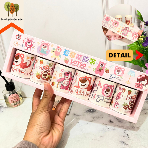 

Paket Washi Tape Beruang Lotso 1 Set 6 Roll Lakban Kertas Scrapbook Jurnaling Best Gift Stationery For School Alat Tulis Kantor Sekolah Ready Grosir Kado Ulang Tahun READY COD