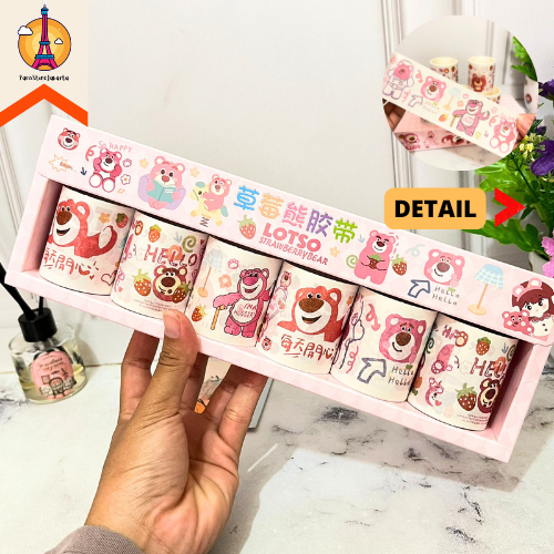 

Paket Washi Tape Beruang Lotso 1 Set 6 Roll Lakban Kertas Scrapbook Jurnaling Best Gift Stationery For School Alat Tulis Kantor Sekolah Ready Grosir Kado Ulang Tahun READY COD