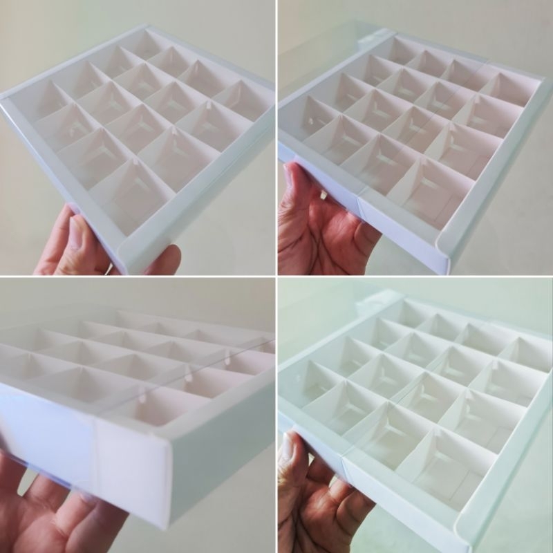 

Dus Mika Polos MOCHI Sekat 16 uk. 4x4x3 cm " PUTIH " ( 1 Pack isi 5 pcs Dus )