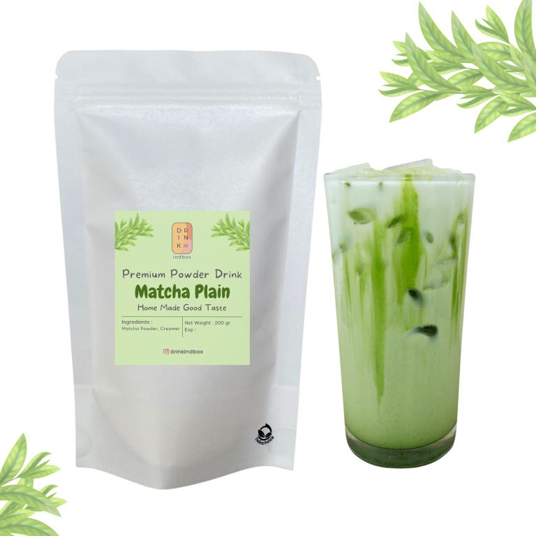 

Bubuk Minuman Green Tea PLAIN 200gr/Premium Powder Green tea