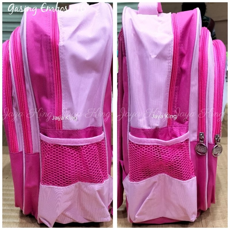 Ransel SD TK Gasing Kids 16 Inc Emboss Batok Karakter Tas Sekolah Besar Anak Perempuan HK Pony Unicorn