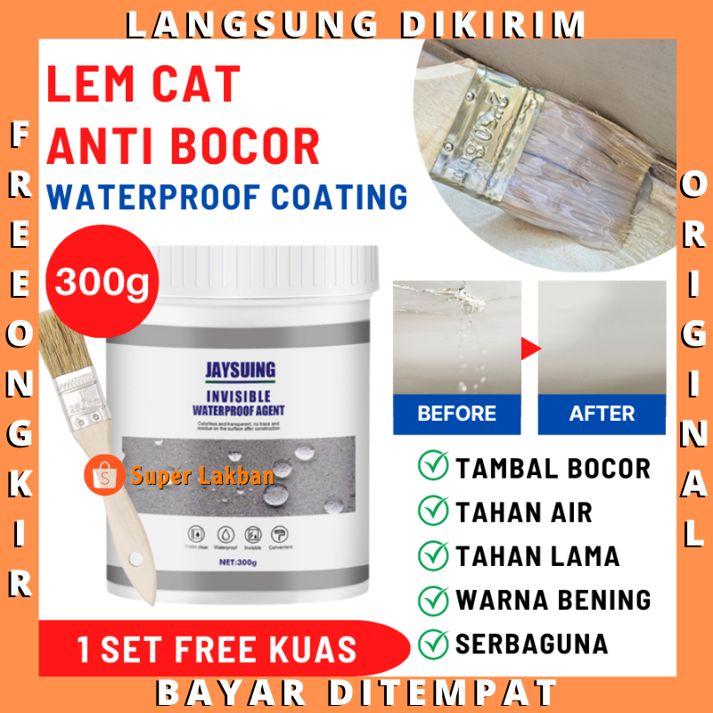 Lem Bening Viral Anti Bocor Air Transparan 300gr Jaysuing Invisible Waterproof Sealant Jaysung Pipa Air Keramik Kamar Mandi Kolam Rembes