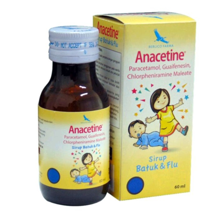 ANACETINE Sirup Obat Batuk Flu Demam Anak