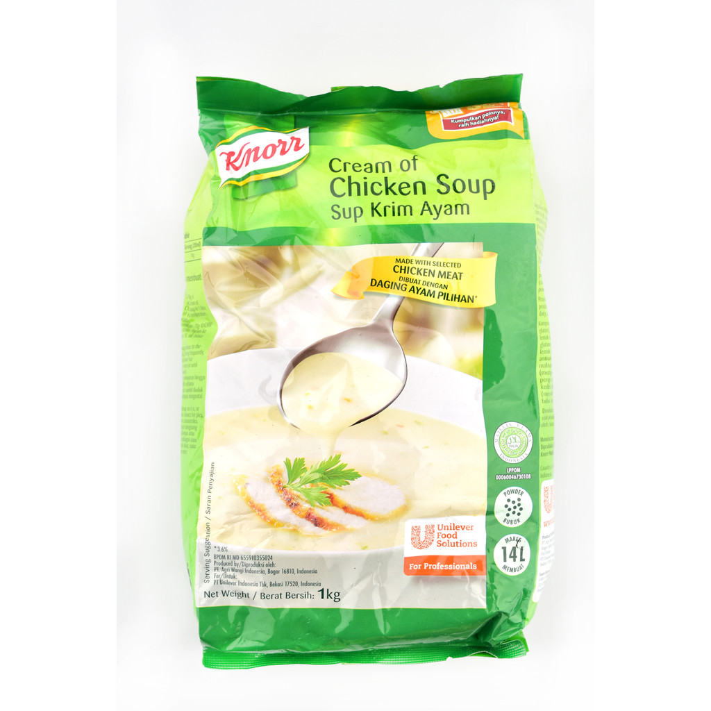 

SUP KRIM AYAM INSTAN KNORR CREAM OF CHICKEN SOUP POWDER 1 KG