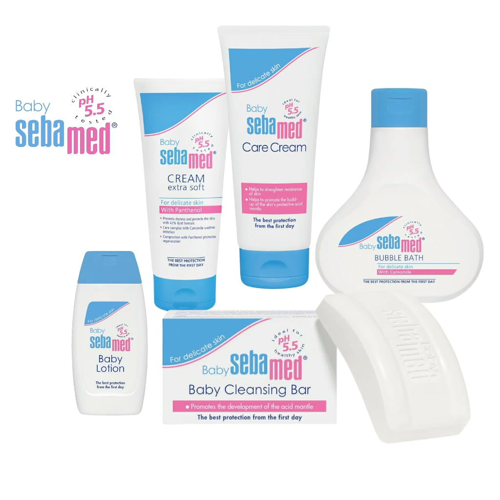 Sebamed Baby Body Lotion Bubble Bath Cleansing Bar Baby Cream