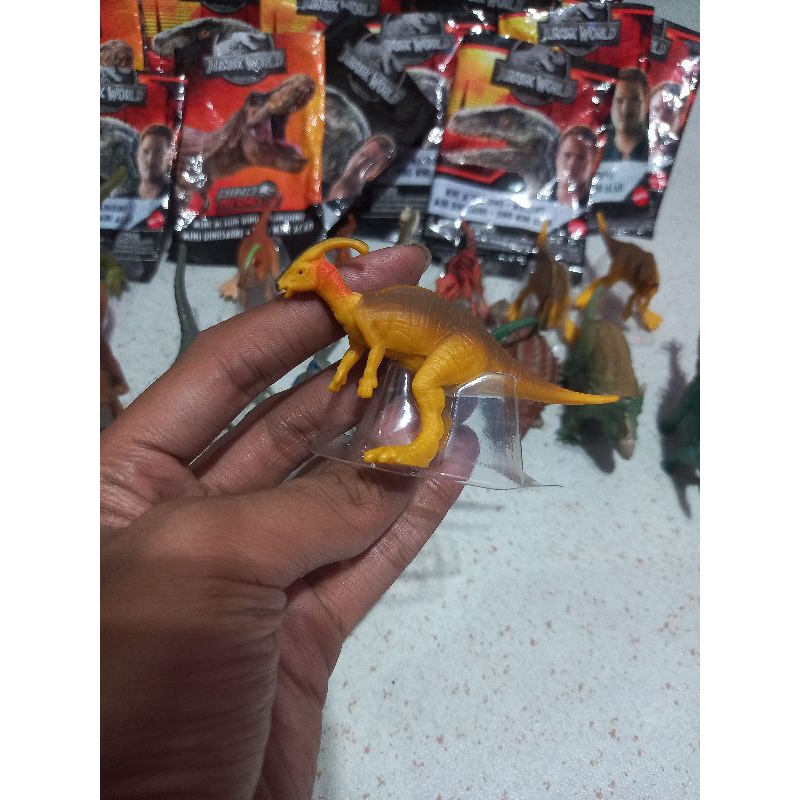 Mattel jurassic world mini action dino : Parasaurolophus