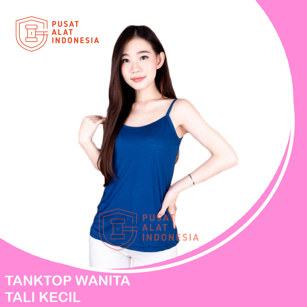 Tanktop Wanita Singlet bahan Katun Model Tali Kecil Tt02