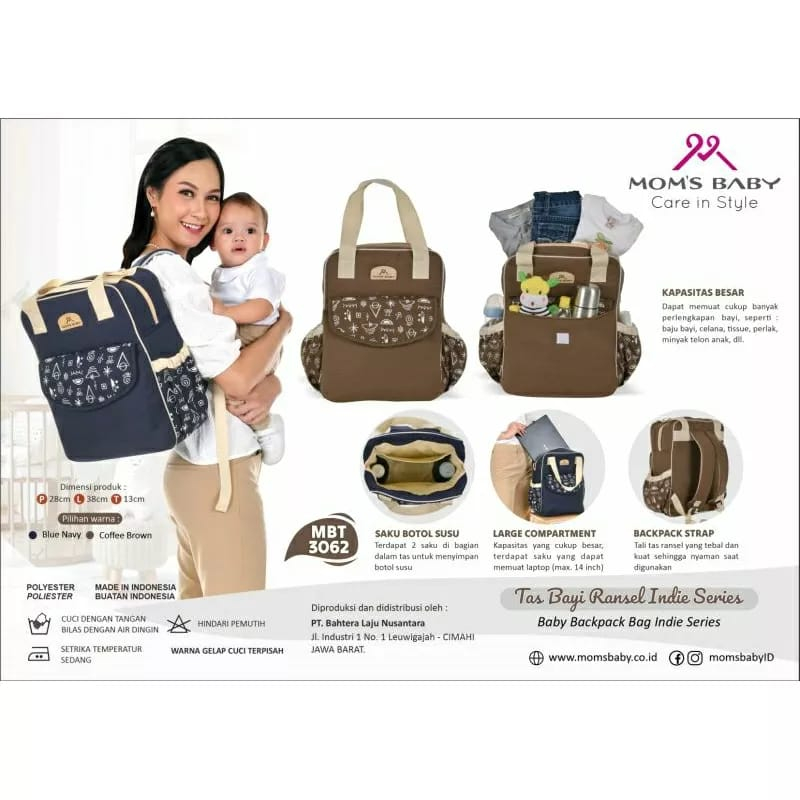 Mom's Baby TAs Bayi Ransel Indie Series - MBT 3062