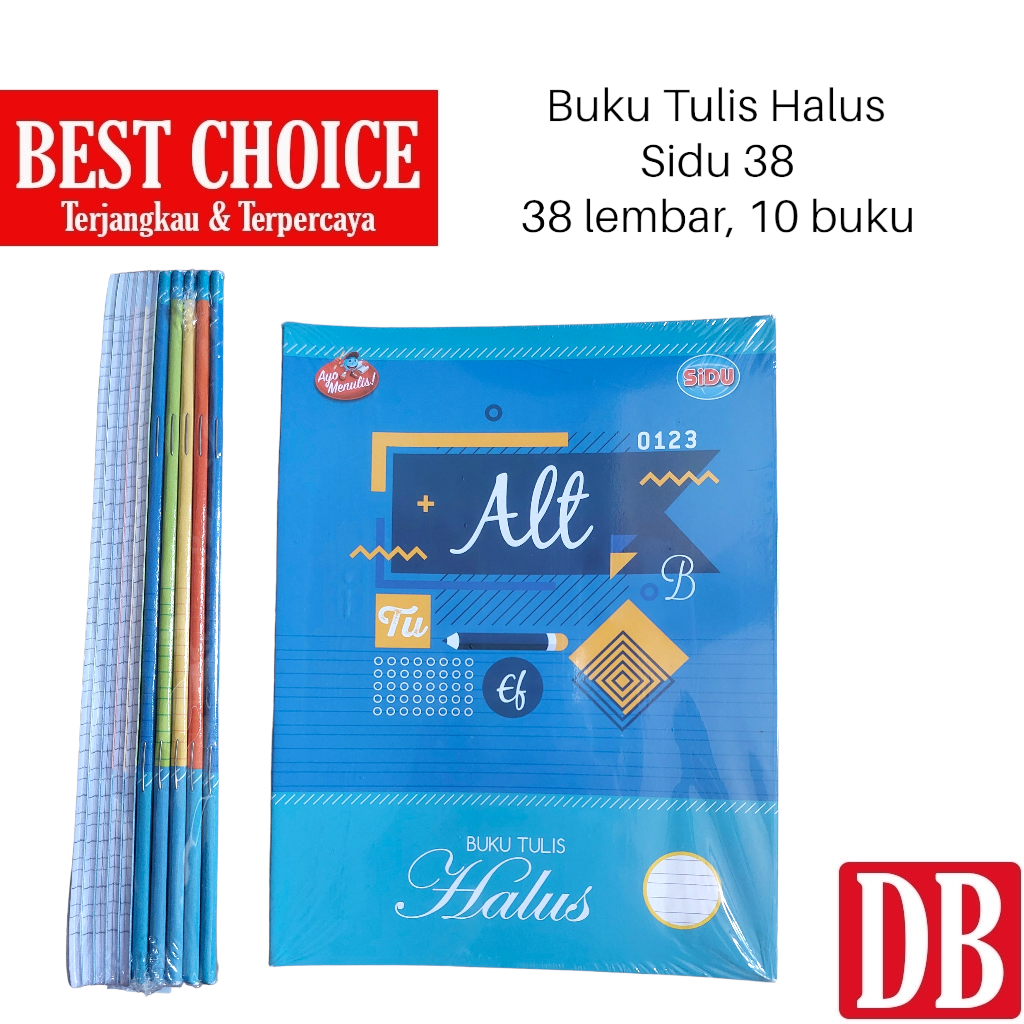 

H7Y Buku Tulis Halus / Garis Tiga SIDU / VISION 38 Lembar (10 Pcs)