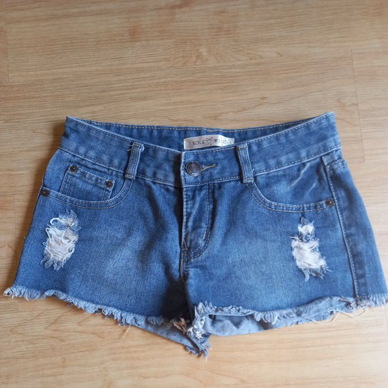 celana pendek jeans anak remaja solemio preloved