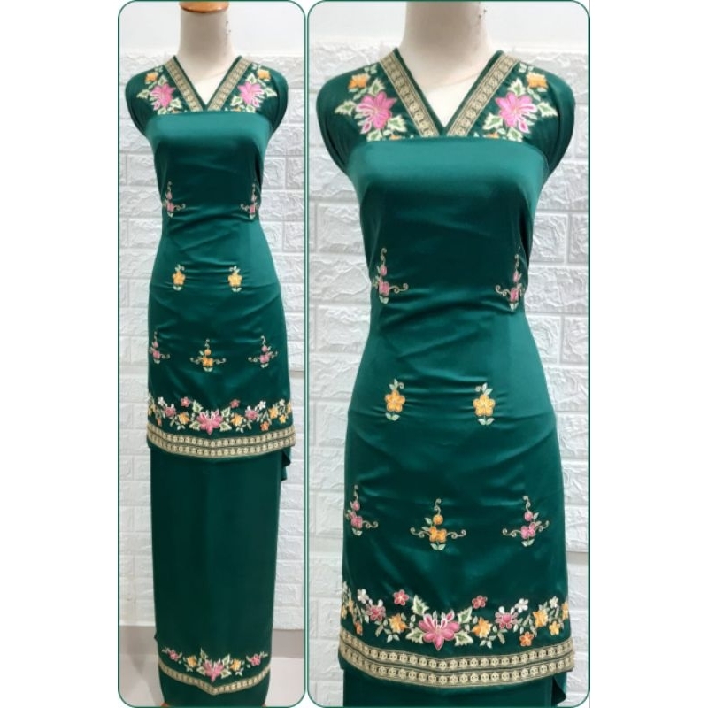 byrafiqa bahan baju kurung bordir suji mesin lilit bennag emas bahan maxmara premium