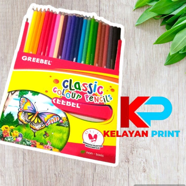 

PENSIL WARNA GREEBEL 24 WARNA PANJANG